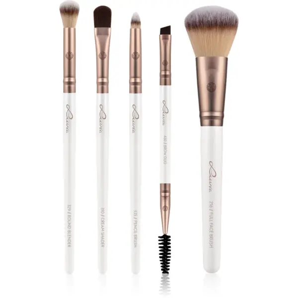 Luvia Cosmetics Daily Selection set de pensule cu husă Prime Vegan