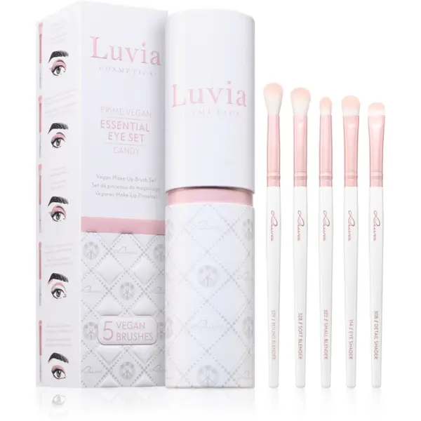 Luvia Cosmetics Prime Vegan Candy set de pensule pentru machiajul ochilor