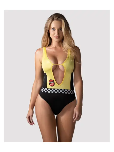 M/L - Costum trendy Rallien Negru-Galben