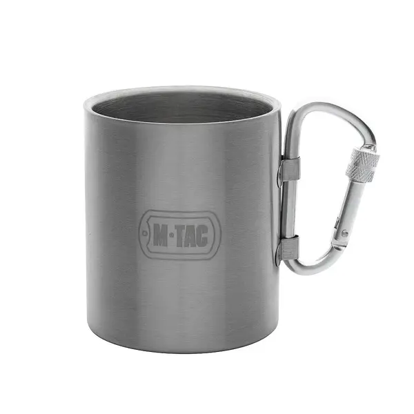 M-TAC Cana termica din otel inoxidabil 280 ml cu carabina - Default Title