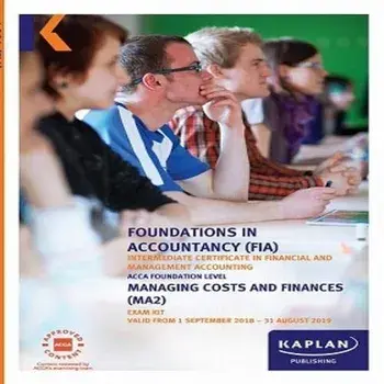 MA2 - MANAGING COSTS AND FINANCE - EXAM KIT, Paperback/***