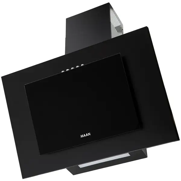 MAAN Hota de perete verticala, Maan, Banda LED, 325 m3/h, 60cm, Sticla/Inox, Negru