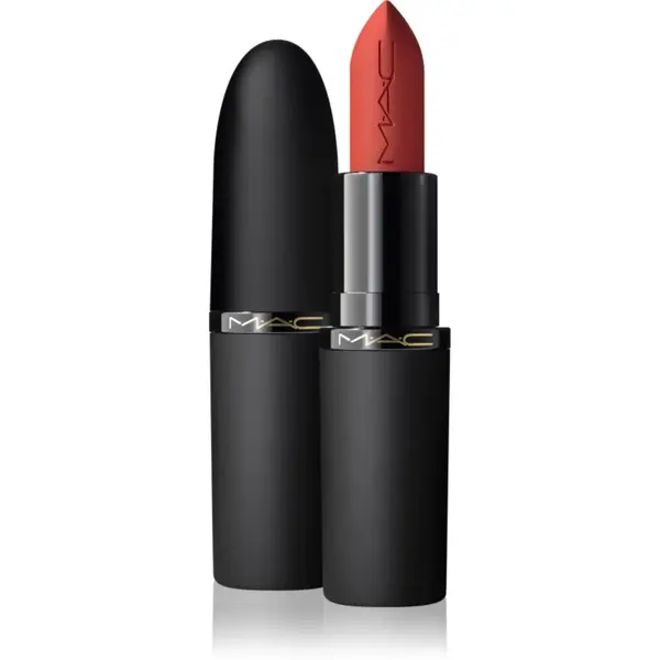 MAC Cosmetics Powder Kiss Hazy Matte ruj mat culoare Devoted To Chili 3.5 g