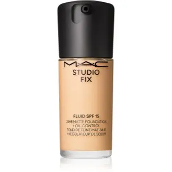MAC Cosmetics Studio Fix Fluid SPF 15 24HR Matte Foundation + Oil Control machiaj cu efect matifiant SPF 15