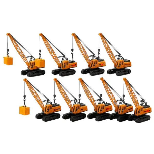 Macara jucarie din plastic cu brat mobil - vehicul constructii pentru copii