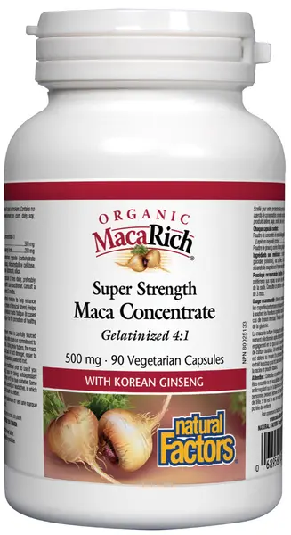 MacaRich Maca Concenrate, 500 mg, 90 capsule, Natural Factors