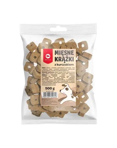 MACED Gustare cu pui, pentru caini 500 g