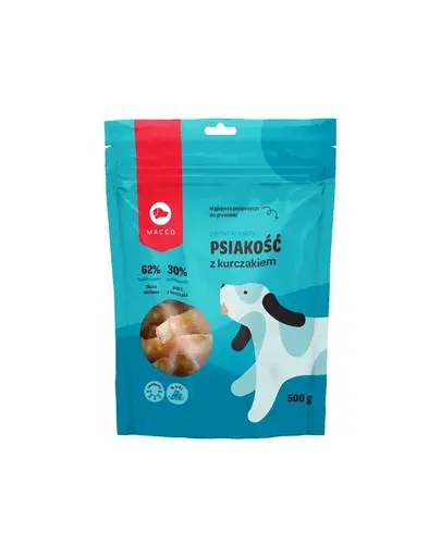 MACED Gustare pentru caini, baton invelit in pui, 4 x 20 cm, 500 g