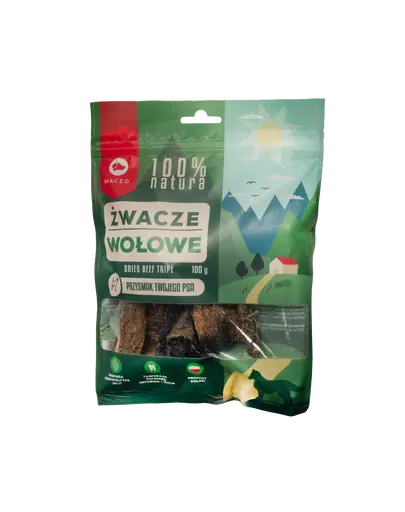 MACED Recompensa pentru caini, burta de vita 100 g