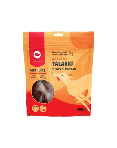 MACED Recompense pentru caini, felii de rata 500 g