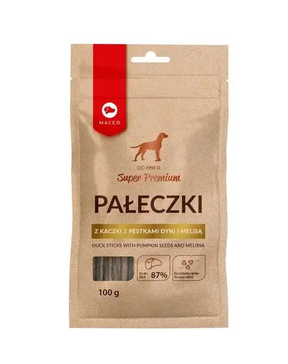 MACED Super Premium Batoane caini cu rata, seminte dovleac si lamaie 100 g