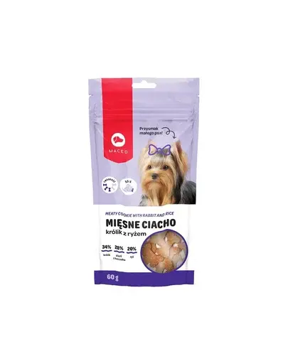 MACED York Recompense pentru caini, cu iepure si orez 60 g