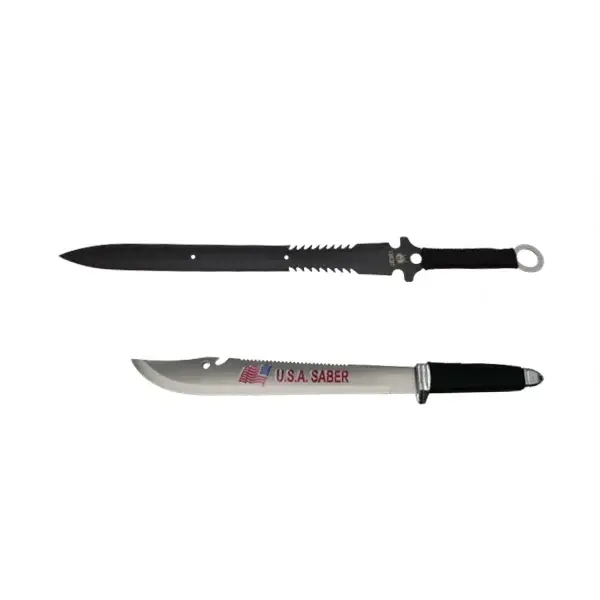 Maceta de vanatoare DEPOX , USA Freeknife, negru, 45.5 cm, teaca inclusa