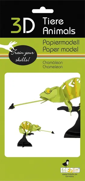 Macheta 3D Fridolin, Cameleon 21 cm