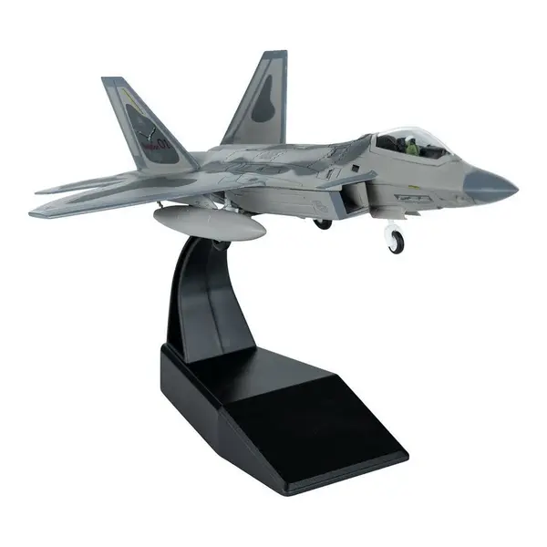 Macheta Avion de lupta F-22 Raptor US Air Force 1:100 – Model Die-cast - Default Title