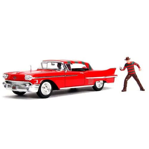 Macheta metalica - Freddie Krueger - 1958 Cadillac - Series 62 | Jada Toys