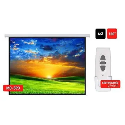 MACLEAN Maclean Mc-593 Economy Budget Electric Projection Screen-120’’ 4:3