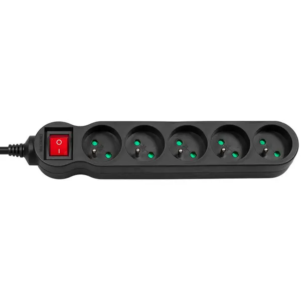MACLEAN Power strip 3m MCE184 2300W black