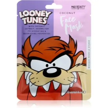 Mad Beauty Looney Tunes Taz mască textilă hidratantă cu efect antioxidant