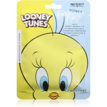 Mad Beauty Looney Tunes Tweety mască textilă hidratantă cu efect calmant