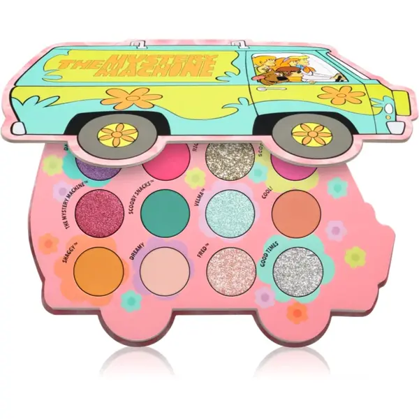 Mad Beauty Scooby Doo paletă cu farduri de ochi 12x1.5 g
