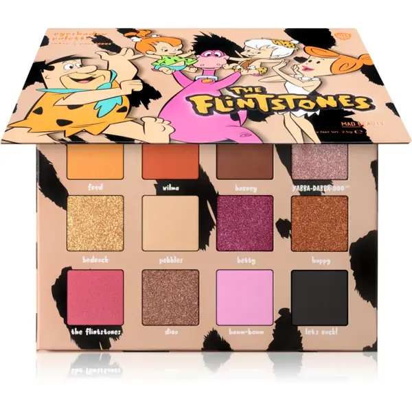 Mad Beauty The Flinstones paletă cu farduri de ochi 12x2.5 g
