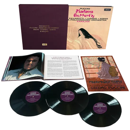 Madama Butterfly - Vinyl | Luciano Pavarotti, Mirella Freni, Giacomo Puccini, Herbert von Karajan