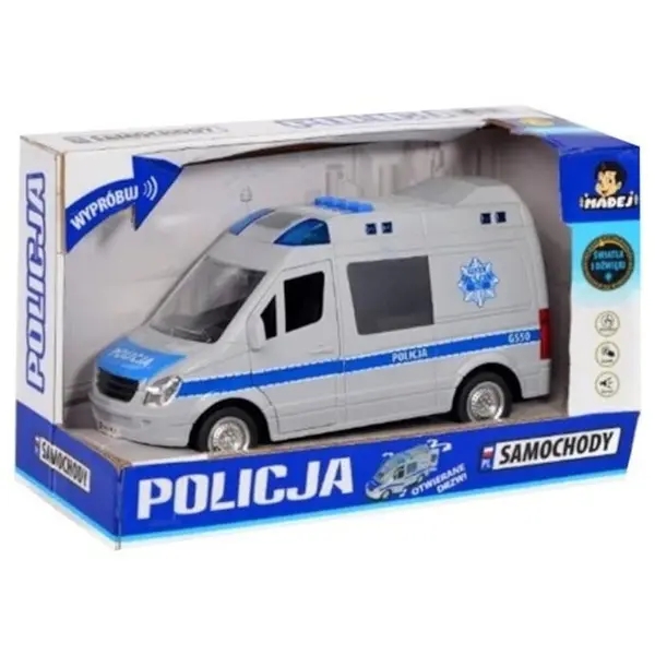 Madej Masinuta cu telecomanda Madej Police, Scara 1:16, Sunete si lumini