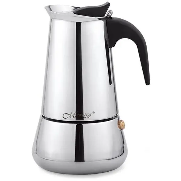 Maestro Espressoare pentru aragaz, Maestro model MR-1660-6, 300ml, pentru 6 cani, Inox