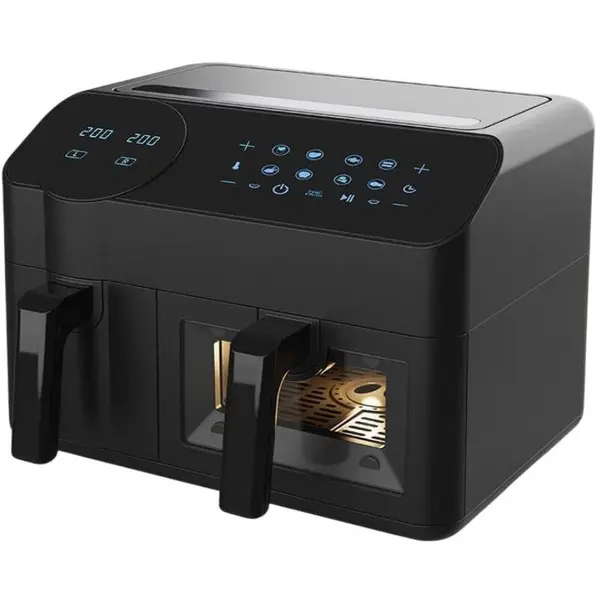 Maestro Friteuza dubla cu aer cald Feel-Maestro MR-760, 2400W, 3,5l + 6l, Neagra
