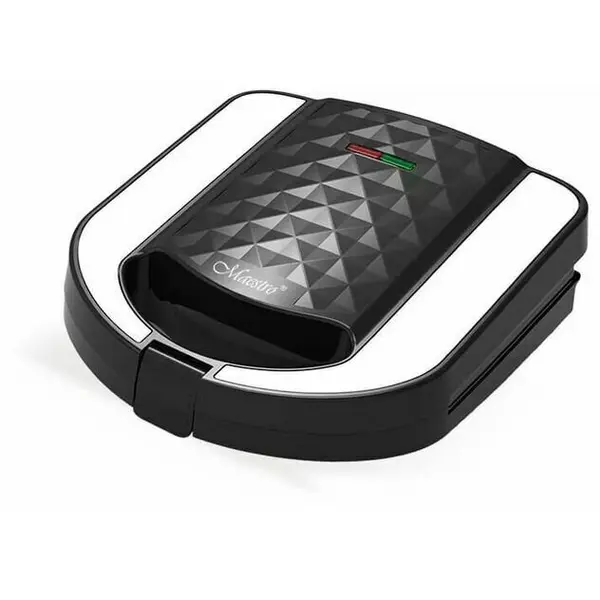 Maestro Sandwich maker MAESTRO MR-709, 750W, 3 in 1, placi pentru Grill, Sandwich, Vafe, Negru