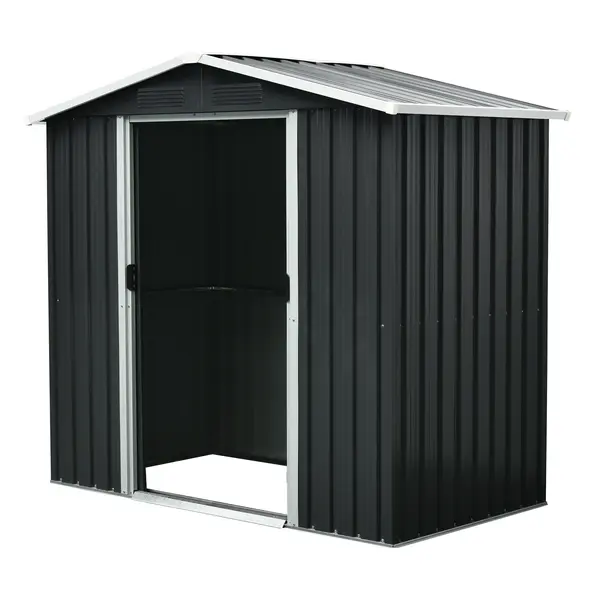 Magazie de gradina depozitare L - 1,9m³ - 110 x 194 x 184 cm antracit - Default Title