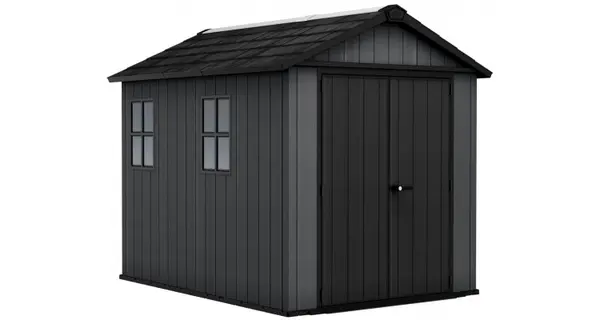 Magazie de gradina mare, Evotech, NEWTON Plus, 9 x 7.5, Gri, Keter 259109