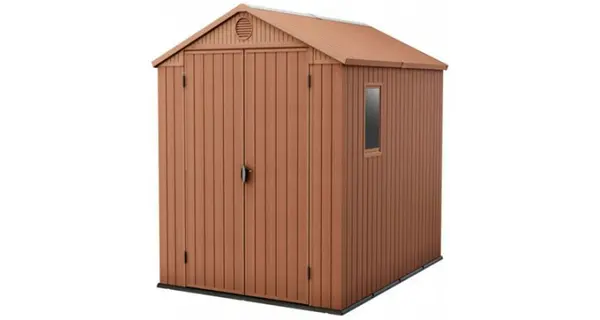 Magazie din plastic maro KETER Darwin 6×6, 190×182 cm