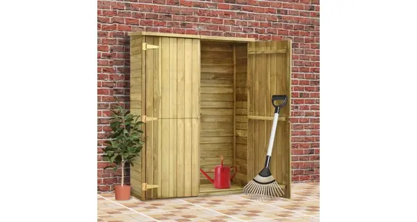 Magazie unelte de gradina, 123x50x171 cm, lemn pin tratat