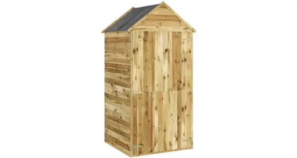 Magazie unelte de gradina cu usa 107x107x220 cm lemn pin tratat