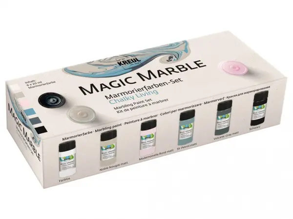 Magic Marble Marbling Chalky Living Kreul, set 6 buc x 20 ml