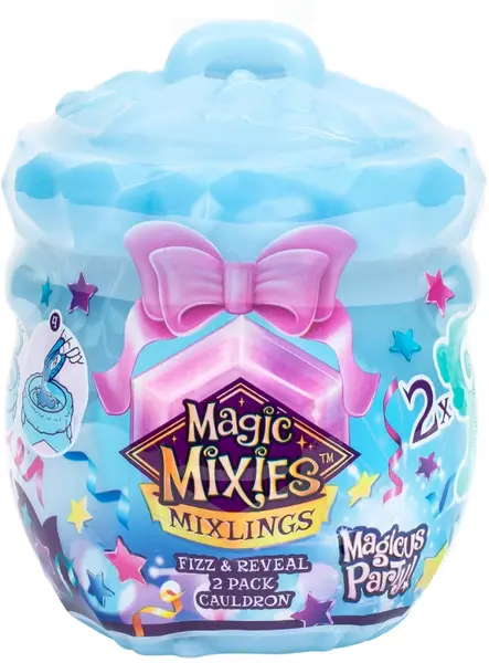 Magic Mixies Mixlings Magicus Party Collector's Fizz & Reveal 2 Pack Cauldron (30490)
