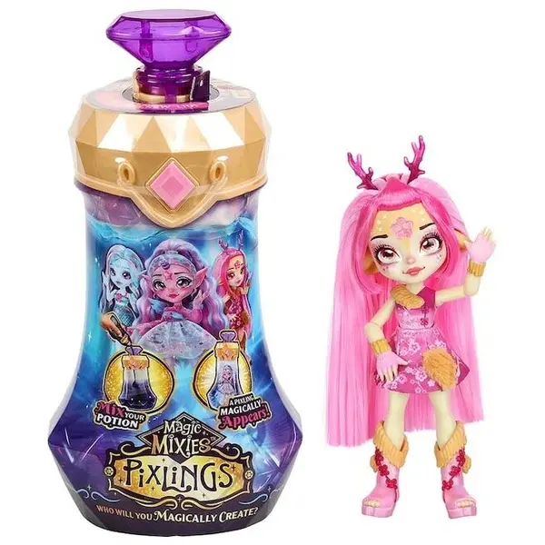 Magic Mixies Papusa Pixling - Pink, Deerlee Deer