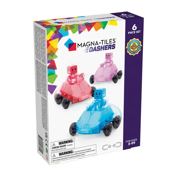 MAGNA-TILES Dashers, set magnetic 6 piese multicolor