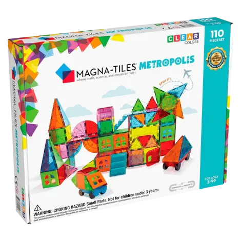 MAGNA-TILES Metropolis, set magnetic 110 piese