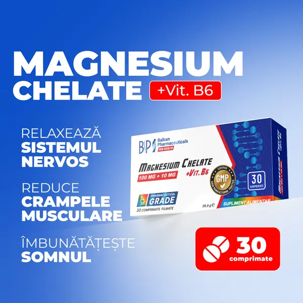 Magnesium Chelate, 100 mg, 30 comp.