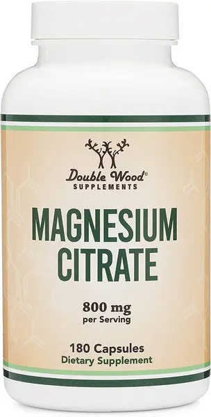 Magnesium Citrate, 180 capsule, Double Wood
