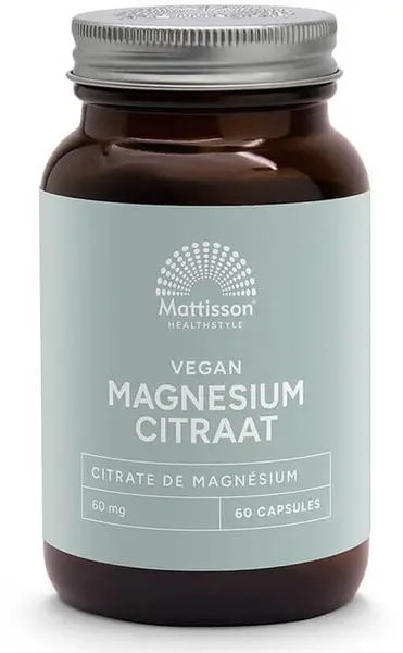 Magnesium Citrate, 400 mg, 60 capsule, Mattisson Healthstyle