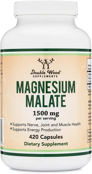 Magnesium Malate, 420 capsule, Double Wood