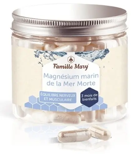 Magnesium marin din Marea Moartă, 270 mg, 200 capsule, Famille Mary