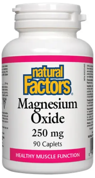 Magnesium Oxide, 250 mg, 90 capsule, Natural Factors