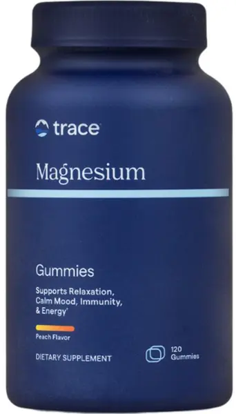 Magnesium, piersică, 120 de comprimate masticabile, Trace Minerals