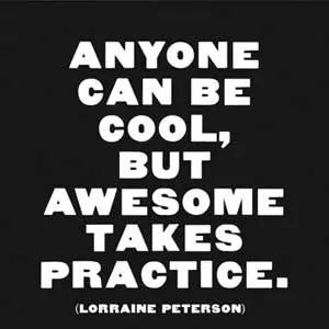 Magnet - Anyone can be cool | Quotable Cards
