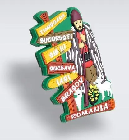 Magnet de frigider din cauciuc - Romania | Magnetella